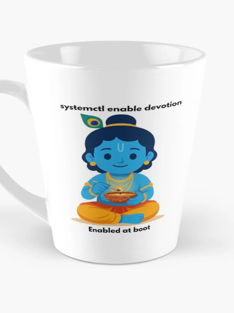 Thumbnail 3 of 4, Coffee Mug, systemctl enable devotion | Linux Developer Sticker | Tech Humor designed and sold by BhaktiByte.