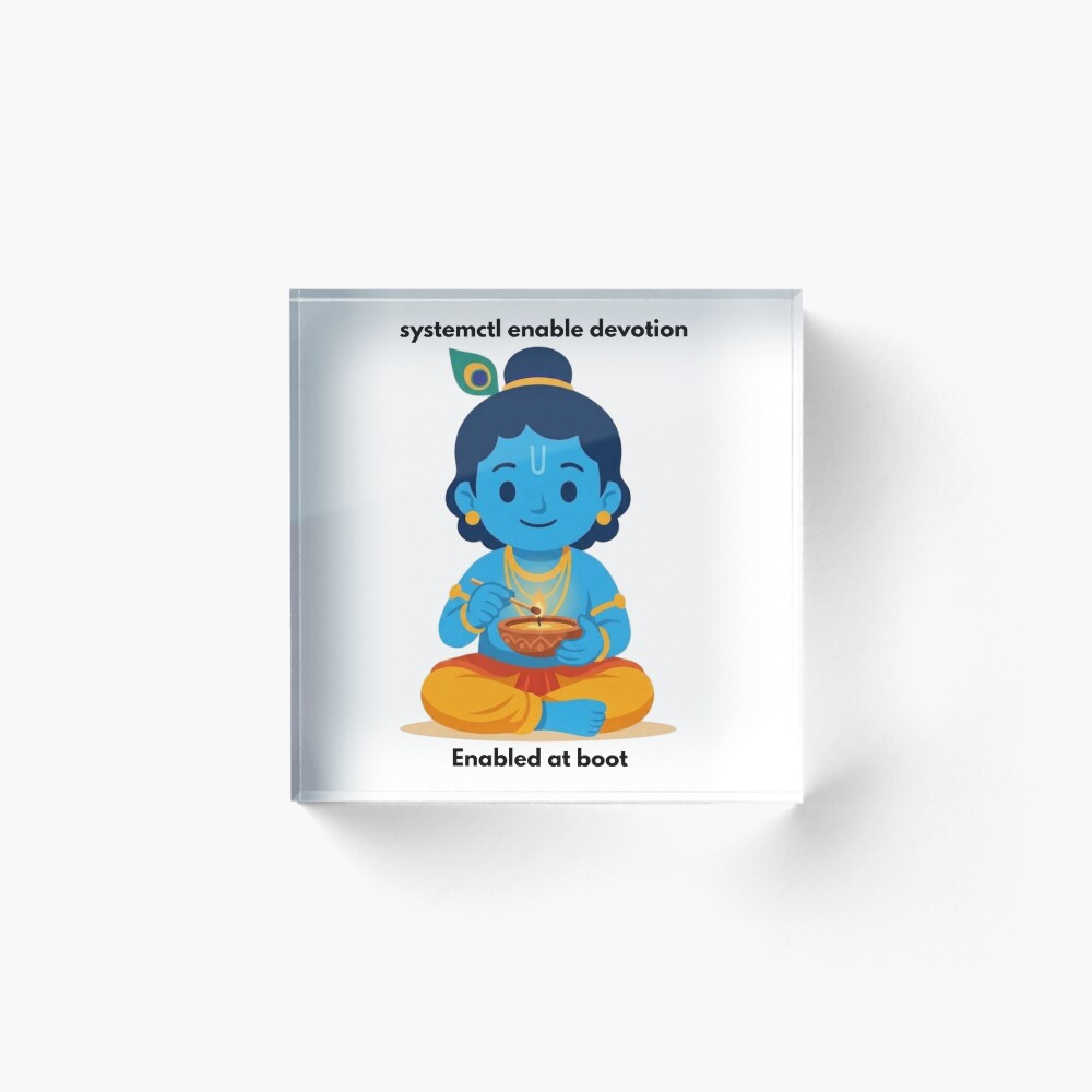 Item preview, Acrylic Block designed and sold by BhaktiByte.