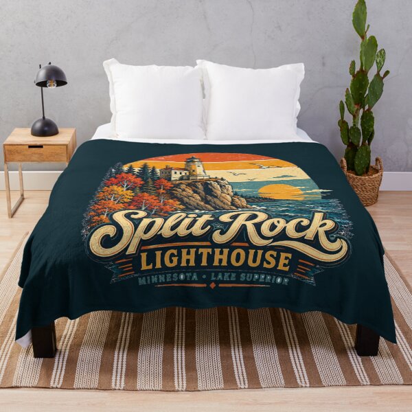 Item preview, Split Rock Lighthouse Minnesota Vintage Travel Shirt | Lake Superior Retro Coastal Adventure Design designed and sold by Globalcitytees.