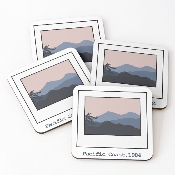 Item preview, Retro Pacific Coast Mountains designed and sold by MirelaBadea.