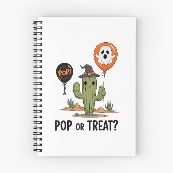Item preview, Pop or Treat Funny Halloween Cactus Ghost Balloon designed and sold by Amir Faysal.