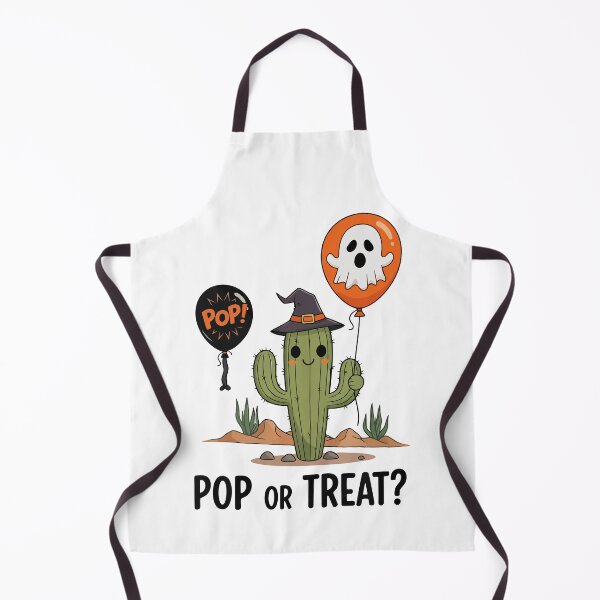 Item preview, Pop or Treat Funny Halloween Cactus Ghost Balloon designed and sold by Amir Faysal.