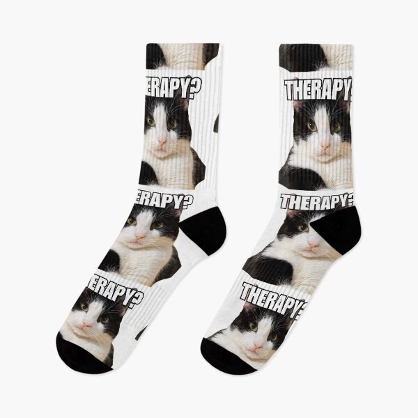 Item preview, Cat Meme 'Therapy?' designed and sold by Late Theory.
