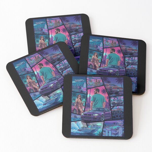 Item preview, Vice City Retro Art GTA v7 designed and sold by Late Theory.