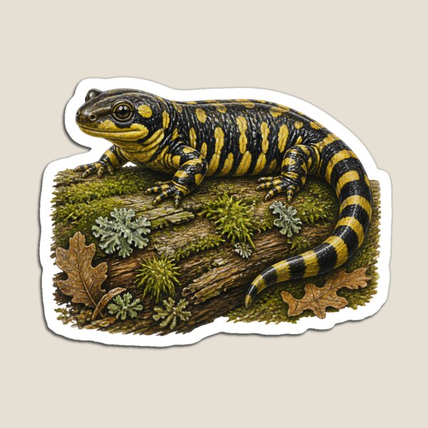 Item preview, Tiger Salamander Naturalist Study | Colored Pencil Style designed and sold by BloomStudio1.