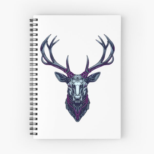 Item preview, Intricate Cybernetic Stag Head Mechanical Art designed and sold by 77Clover.