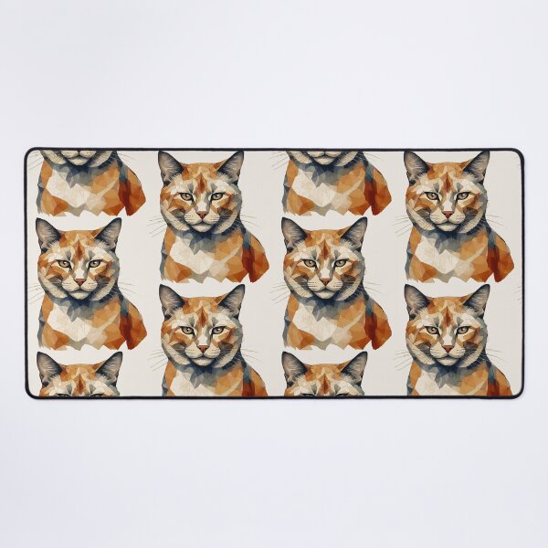 Item preview, Geometric Calico - Modern Pet Art designed and sold by Tklezardesigns.