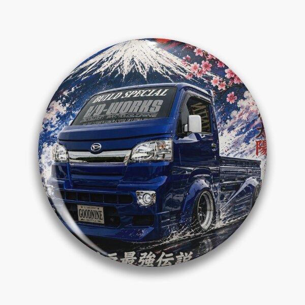 Item preview, Kei-Truck K-TORA JDM | Japanese Kei Truck & Mount Fuji Art designed and sold by SamuraiJAP.