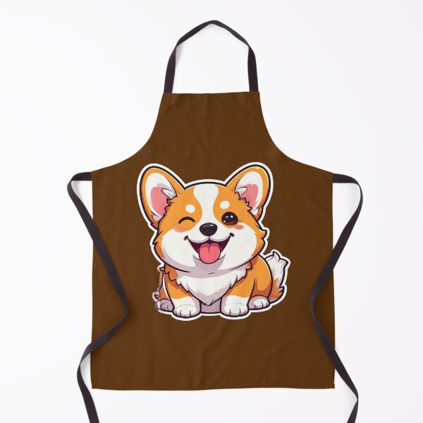 Item preview, Funny Winking Corgi Puppy Cute Kawaii Sticker designed and sold by Monyegy.