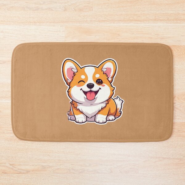 Item preview, Funny Winking Corgi Puppy Cute Kawaii Sticker designed and sold by Monyegy.
