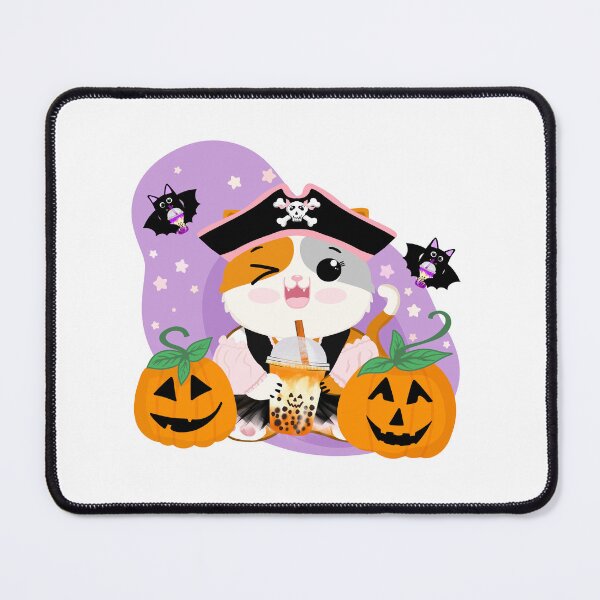Item preview, Bubble Tea with Pirate Kawaii Cat Halloween Fun designed and sold by daphsam.