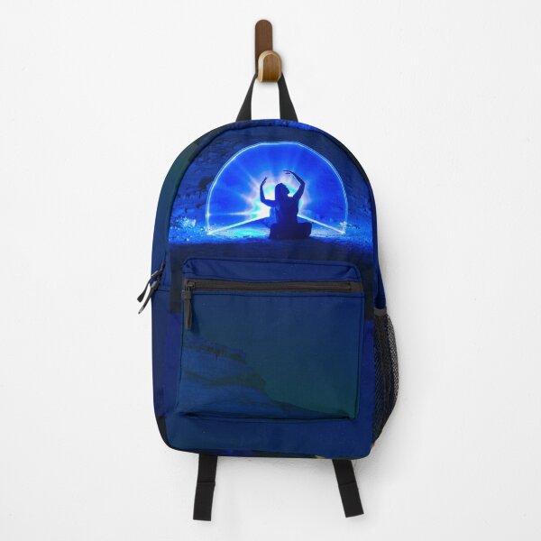 Item preview, Solitary Figure Blue Light Ancient Rock Night designed and sold by Amitphotos.