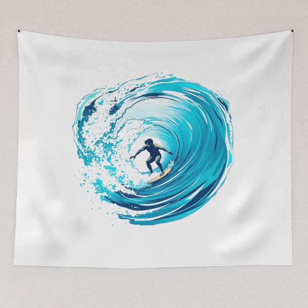 Item preview, Surfer Riding the Barrel Wave designed and sold by T-domain.