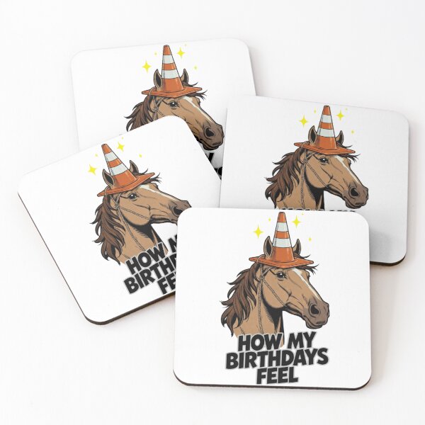 Item preview, How My Birthdays Feel Funny Horse Design designed and sold by Nano-Threads.