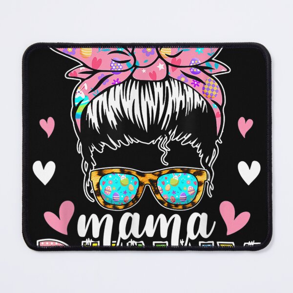 Item preview, Mama Bunny Messy Bun Leopard Sunglasses Easter designed and sold by Cutecharactel.