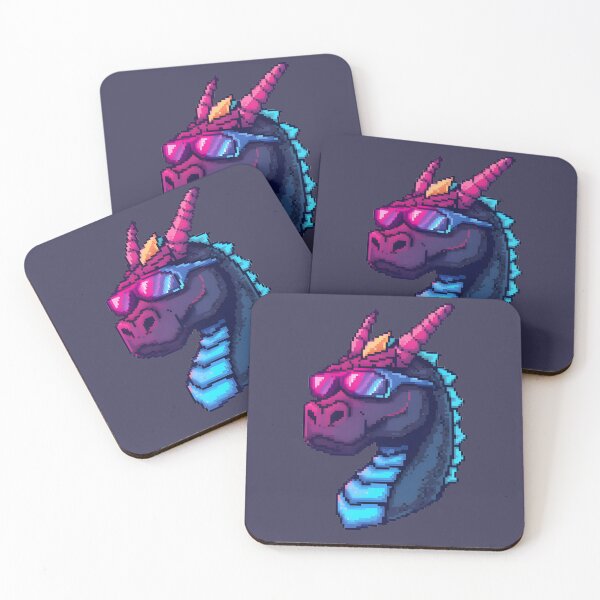 Item preview, Chunky Y2K Retro Pixel Art Cool Arcade Dragon designed and sold by 77Clover.