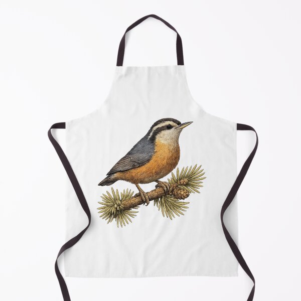 Item preview, White-breasted Nuthatch Vintage Plate designed and sold by KrungiT Design .