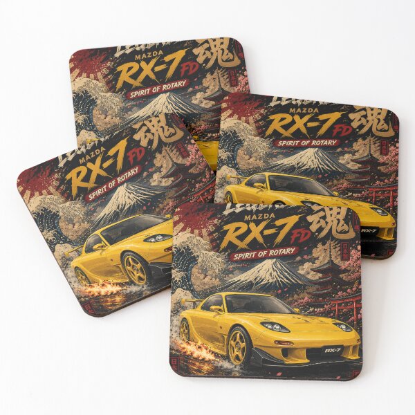 Item preview, JDM Legends Mazda RX-7 FD – Spirit of Rotary | Japanese Drift Art designed and sold by SamuraiJAP.