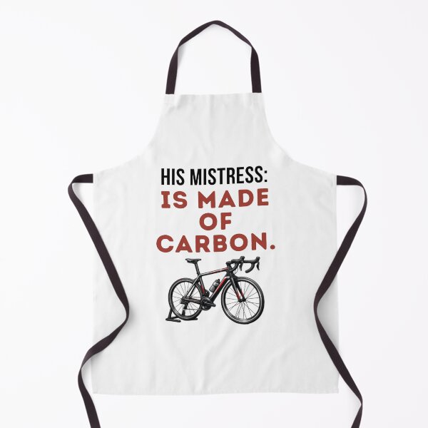 Item preview, His Mistress Is Made Of Carbon | Funny Cycling Tee designed and sold by Pedal & Pace.
