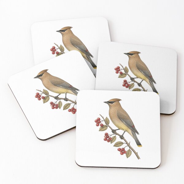 Item preview, Cedar Waxwing Berry Bird designed and sold by KrungiT Design .