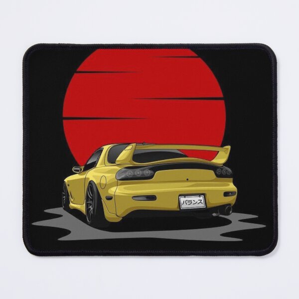 Item preview, JDM Legends Mazda RX-7 FD – Rising Sun Rear View | Japanese Drift Car Aesthetic designed and sold by SamuraiJAP.