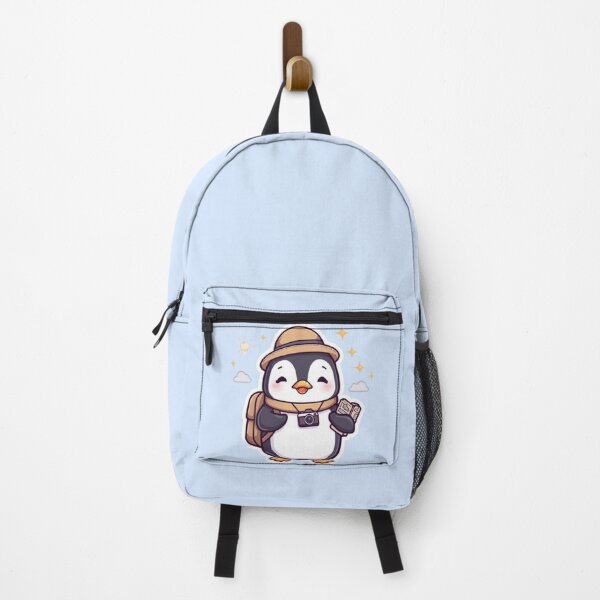 Item preview, Kawaii Traveling Penguin Sticker | Cute Backpack Adventure Design designed and sold by Stylestickers55.