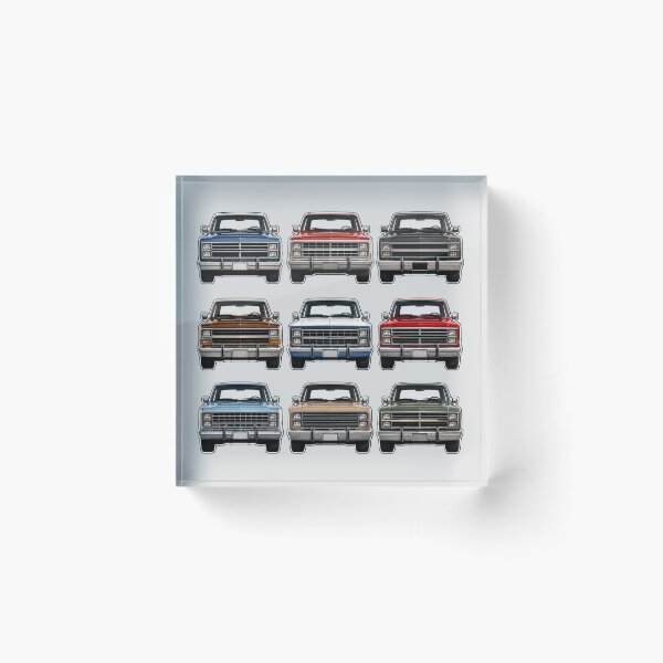 Item preview, Vintage 1980s American Square Body Pickup Trucks Collection designed and sold by Late Theory.