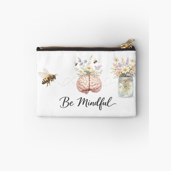 Item preview, Be Mindful – Bee, Blooming Mind & Wildflower Jar designed and sold by Kimberly Palmer.