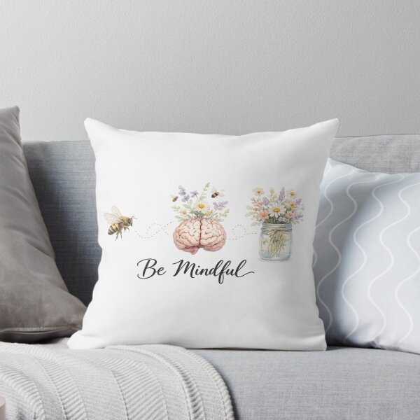 Item preview, Be Mindful – Bee, Blooming Mind & Wildflower Jar designed and sold by Kimberly Palmer.