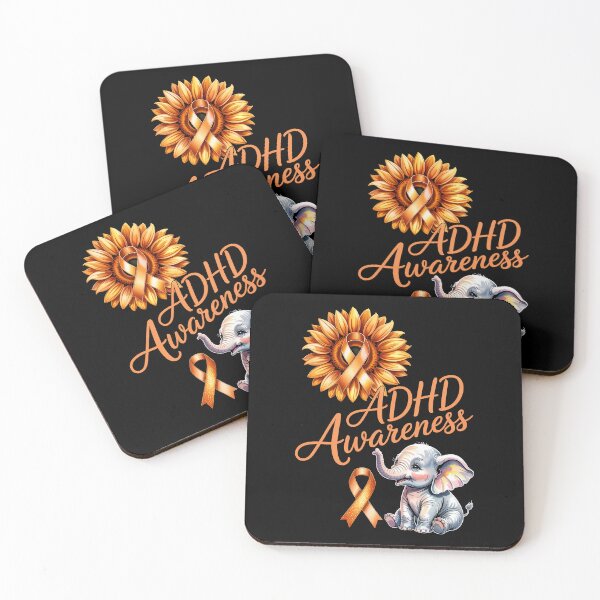 Item preview, ADHD Awareness Elephant and Sunflower designed and sold by jkrphoto.