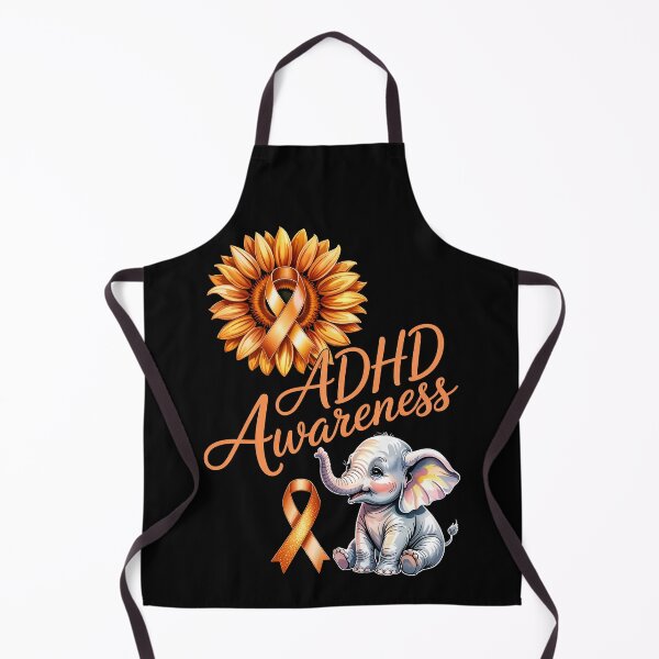 Item preview, ADHD Awareness Elephant and Sunflower designed and sold by jkrphoto.