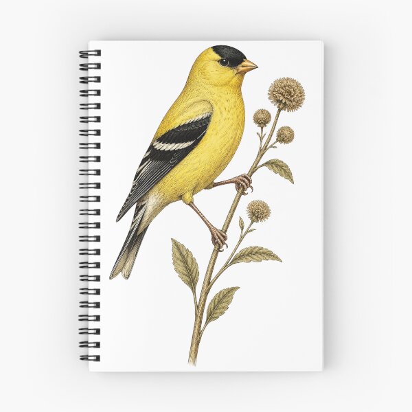 Item preview, American Goldfinch Vintage Illustration designed and sold by KrungiT Design .