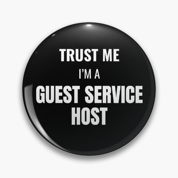 Item preview, Trust Me I'm a Guest Service Host (White) designed and sold by ShipCrewNation.