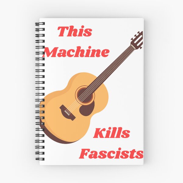 Item preview, This Machine Kills Fascists - Woody Guthrie designed and sold by HistoryGeekShop.