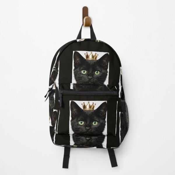 Item preview, Cute Black Cat Crown Portrait designed and sold by BagFactoryUK.
