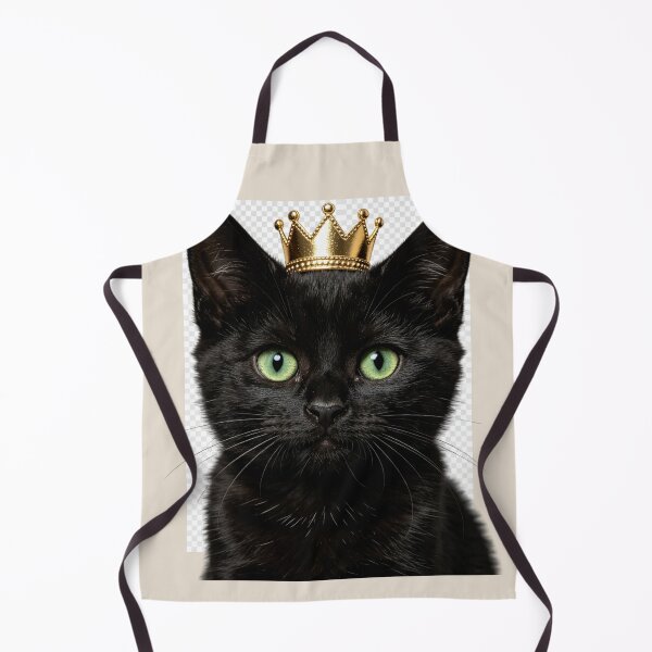 Item preview, Cute Black Cat Crown Portrait designed and sold by BagFactoryUK.