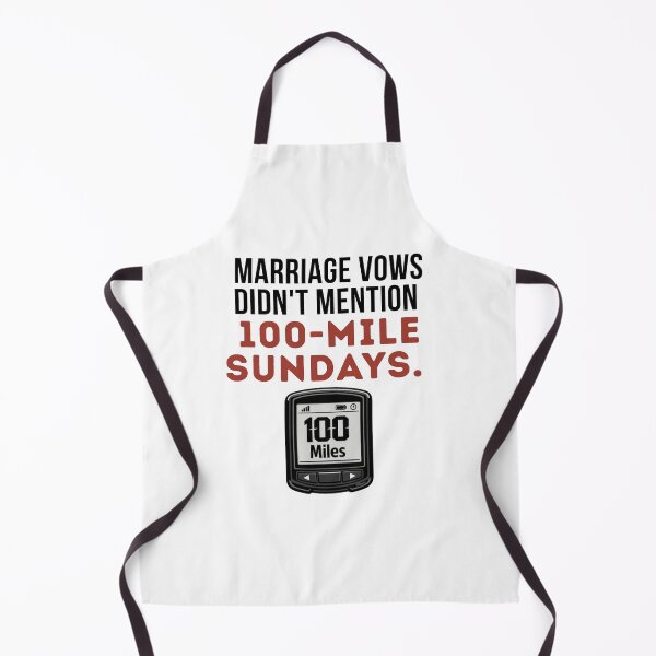 Item preview, Marriage Vows Didn't Mention 100 Miles - Sundays. | Funny Cycling Tee designed and sold by Pedal & Pace.