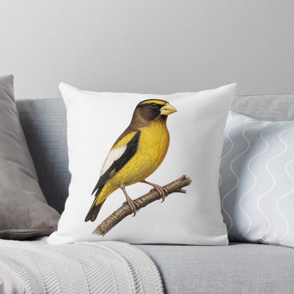 Item preview, Evening Grosbeak Forest Bird designed and sold by KrungiT Design .