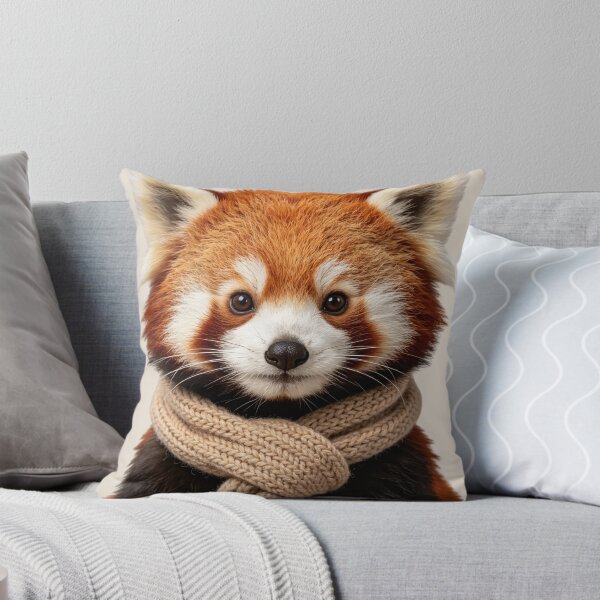 Item preview, Cute Red Panda Winter Scarf Portrait designed and sold by BagFactoryUK.