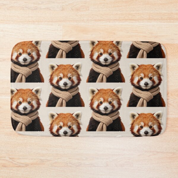 Item preview, Cute Red Panda Winter Scarf Portrait designed and sold by BagFactoryUK.