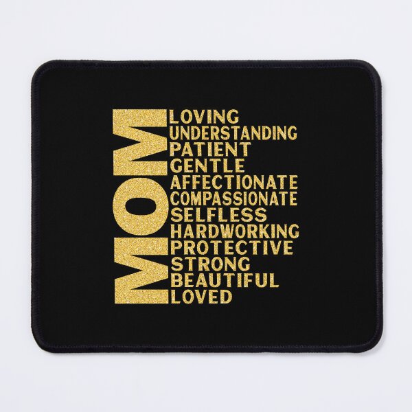 Item preview, Mom Loving Strong Beautiful Typography designed and sold by teeperfect.