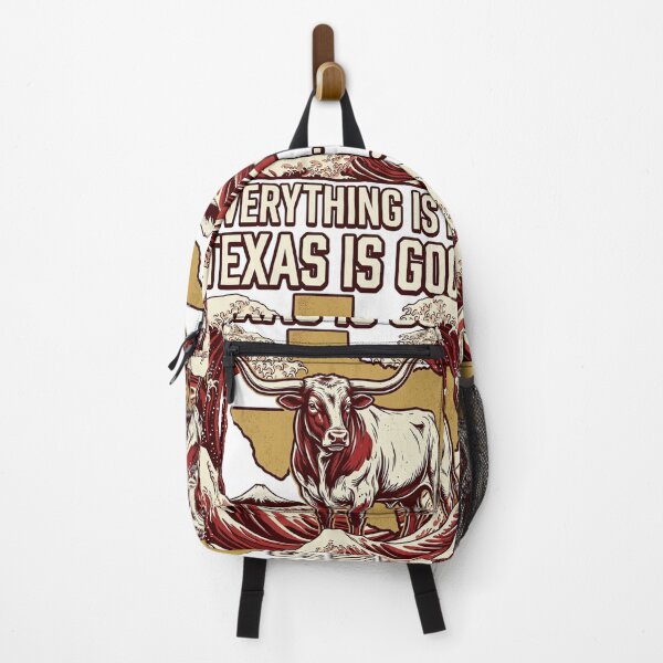 Item preview, Texas is good. Everything is Big. Texas Map meets The Great Wave - Retro Longhorn Pop Art designed and sold by SamuraiJAP.