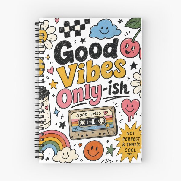 Item preview, Good Vibes Only | Retro Positive Typography Aesthetic T-Shirt designed and sold by rushaib.
