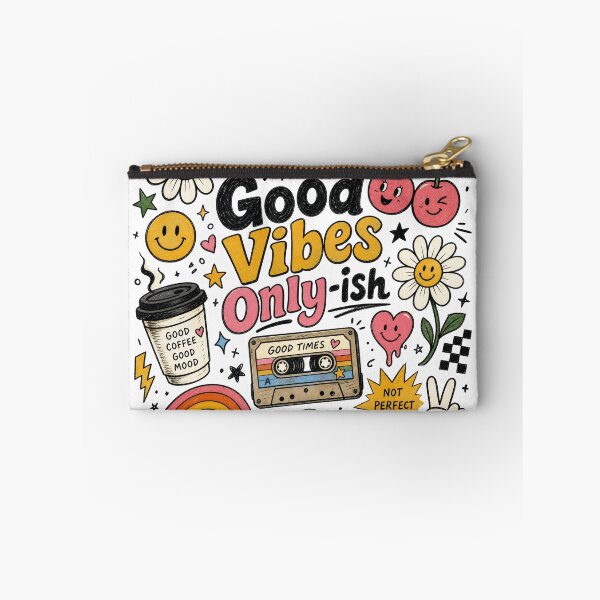 Item preview, Good Vibes Only | Retro Positive Typography Aesthetic T-Shirt designed and sold by rushaib.