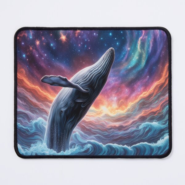 Item preview, Celestrial Watercolor Whale designed and sold by BirdsnStuff.