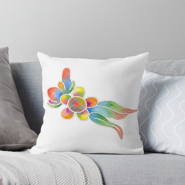 Item preview, Korean Traditional Colorful Floral Ribbon Watercolor Pattern designed and sold by Yiruda-Art.