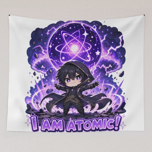 Item preview, Chibi Shadow Mage – Atomic Purple Energy Fantasy Art designed and sold by MugenAnime.