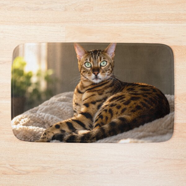 Item preview, Bengal cat with green eyes designed and sold by Kimberly Palmer.