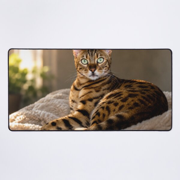 Item preview, Bengal cat with green eyes designed and sold by Kimberly Palmer.