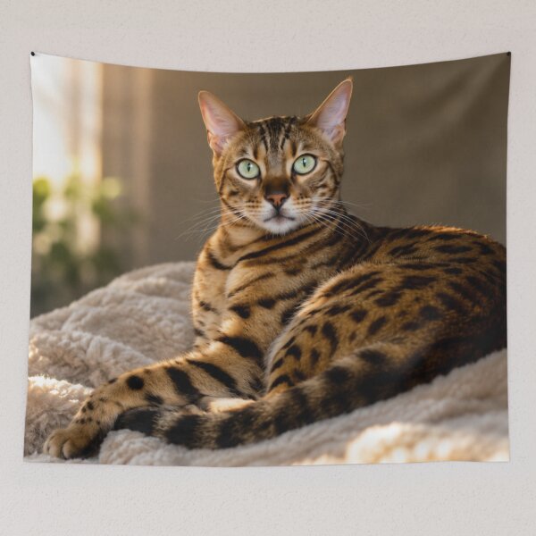 Item preview, Bengal cat with green eyes designed and sold by Kimberly Palmer.